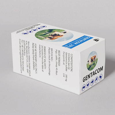 داروهای ضد انگلی دامپزشکی قیمت کارخانه تزریق جنتامایسین موجود در انبار کیفیت تزریق سولفات جنتامایسین 10%