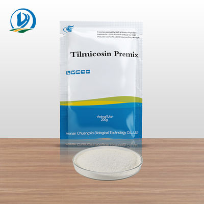 20٪ Tilmicosin Premix آنتی بیوتیک های محلول در آب BRD SRD مواد اولیه خوراک دام