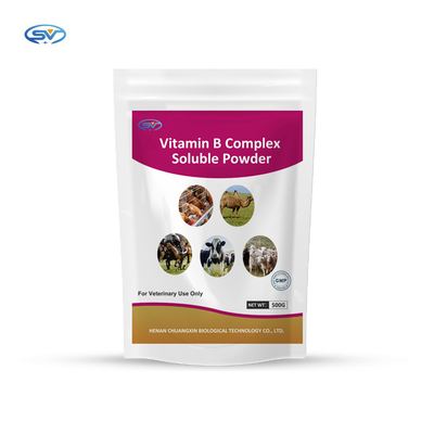 مواد مغذی ویتامین کامپوزیت پودر محلول ویتامین B برای حیوانات
