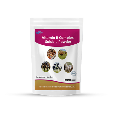 مواد مغذی ویتامین کامپوزیت پودر محلول ویتامین B برای حیوانات